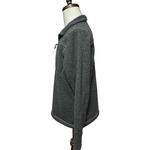 The North Face Sweater Mens Medium Gray 1/4 Zip Pullover Fleece Gordon Lyons - Picture 6 of 10